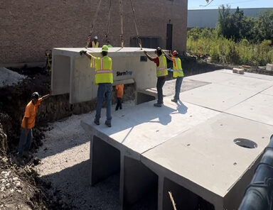 Storm Trap system installed by Everlast Blacktop