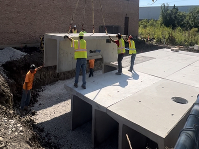 Storm Trap system installed by Everlast Blacktop