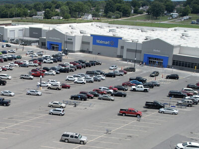 Everlast Blacktop Walmart Parking Lot Before